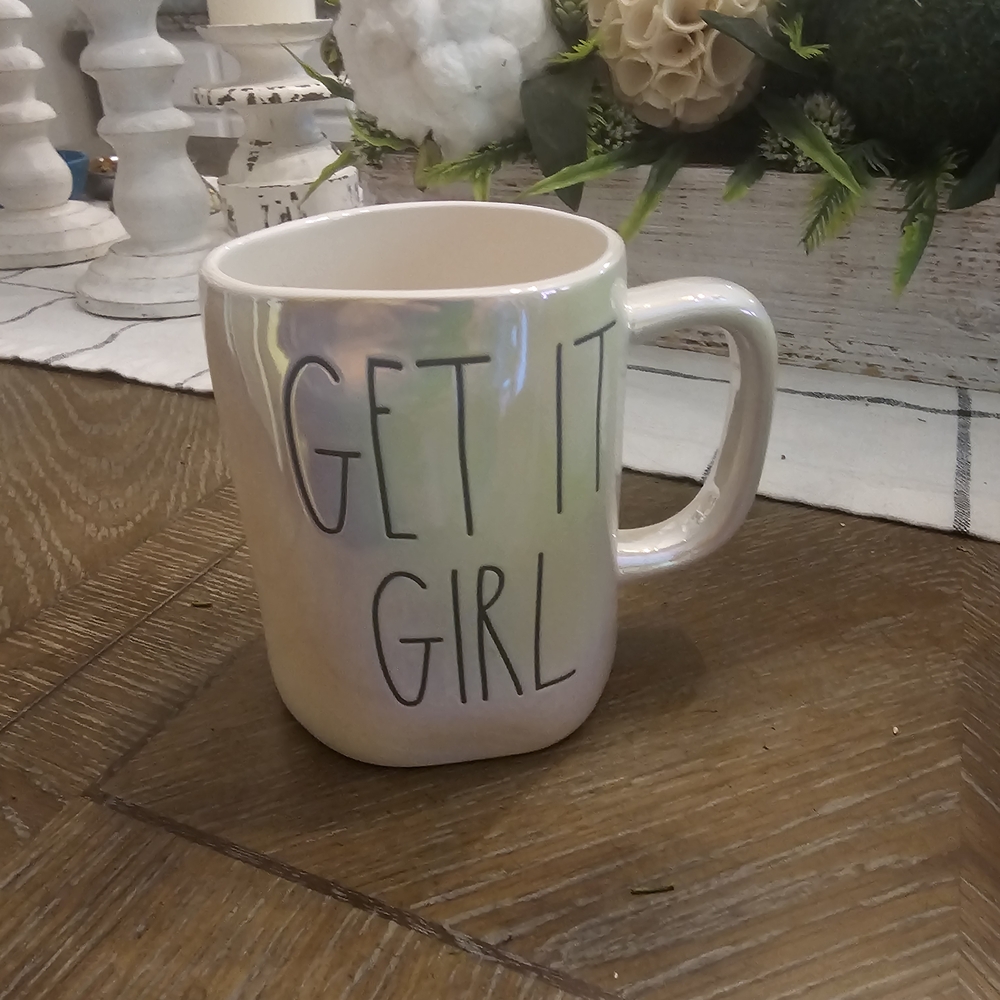 Rae Dunn Cream Mug - Get It Girl